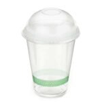 12 14oz Smoothie Cups & Domed Lids Combo   500