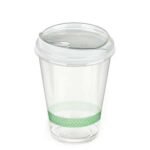 12 14oz Milkshake Cups & Sip Lids Combo (500)