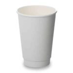12oz Double Wall Cups   Matt White (500)