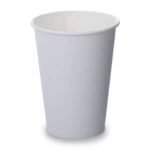 12oz Single Wall White Paper Cups (100)