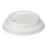 12/16oz White Moulded Fibre Sip Lid   500
