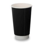 16oz Double Wall Cups   Matt Black (100)