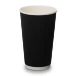 16oz Black Ripple Cups (100)