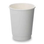 8oz Double Wall Cups   Matt White (500)