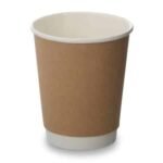 8oz Double Wall Cups   Kraft (500)