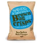 Brown Bag Sea Salt & Malt Vinegar Crisps (20 x 40g)