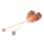 Crystal Sugar Sticks Wrapped   Brown (100)