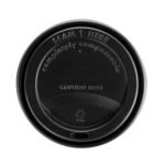 10/12/16oz Black Compostable Sip Lids (100)
