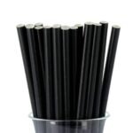 Paper Smoothie Straws   Black (250)