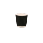 Black Ripple Paper Cups