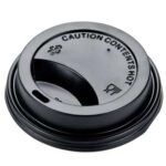 10/12/16oz Black Sip Lids (100)