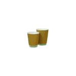 Kraft Biodegradable Ripple Paper Cup