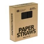 Paper Drinking Straws   Black (250)