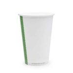 16oz Single Wall Compostable Vegware White Cups 50