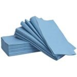 V Fold Hand Towels   Blue (3600)
