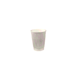 White Ripple Paper Coffee Cup